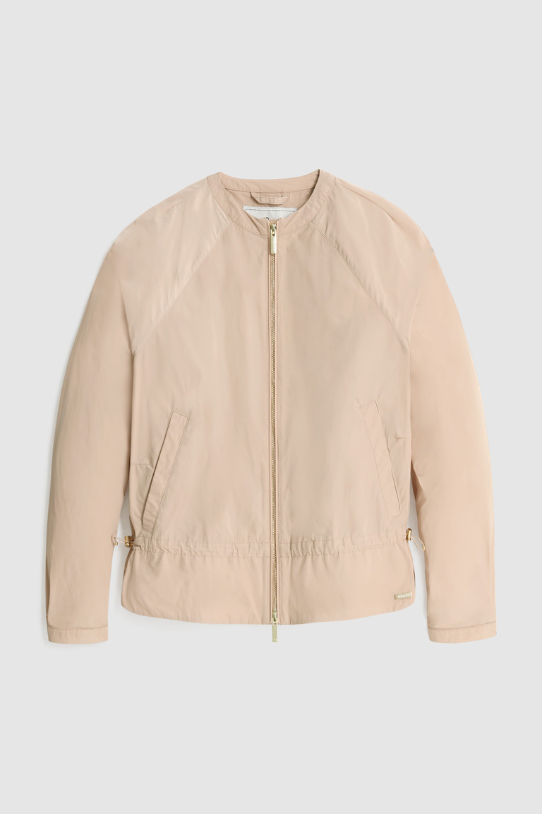 Beige Woolrich City Light Bomber With Drawstring Women's Jackets | 4106598-FN