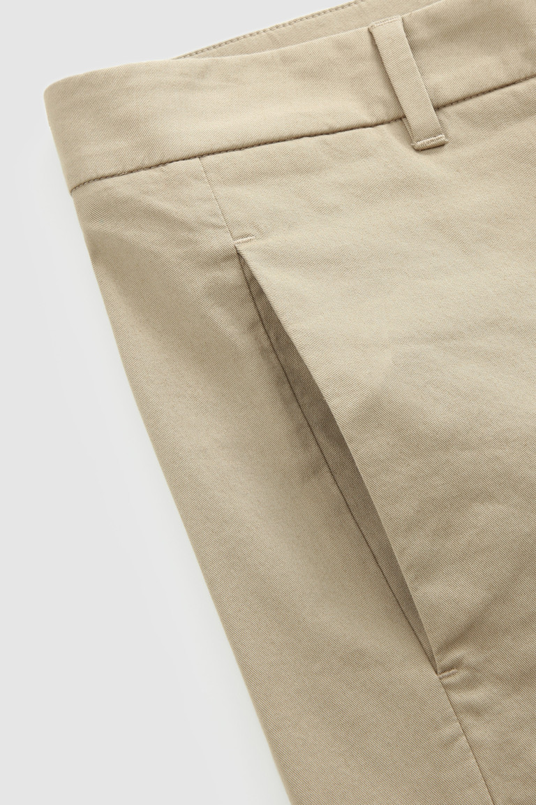 Beige Woolrich Stretch Twill Women's Pants | 9730584-MX