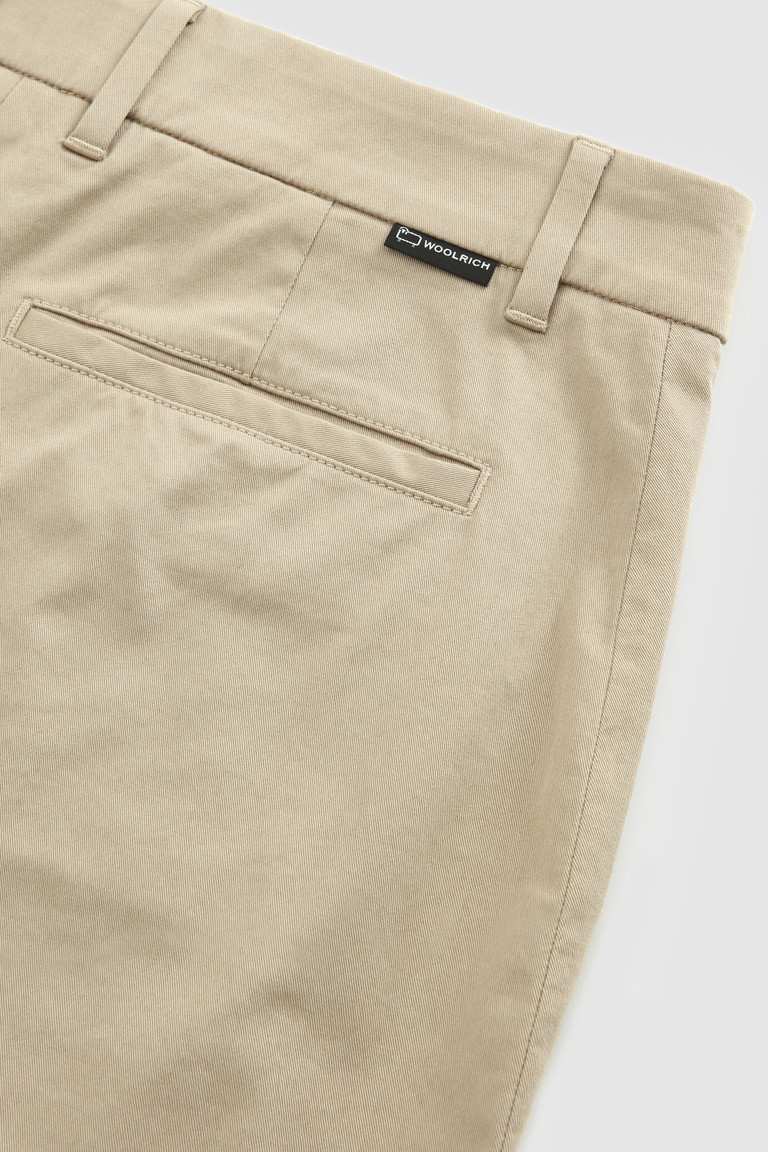 Beige Woolrich Stretch Twill Women's Pants | 9730584-MX