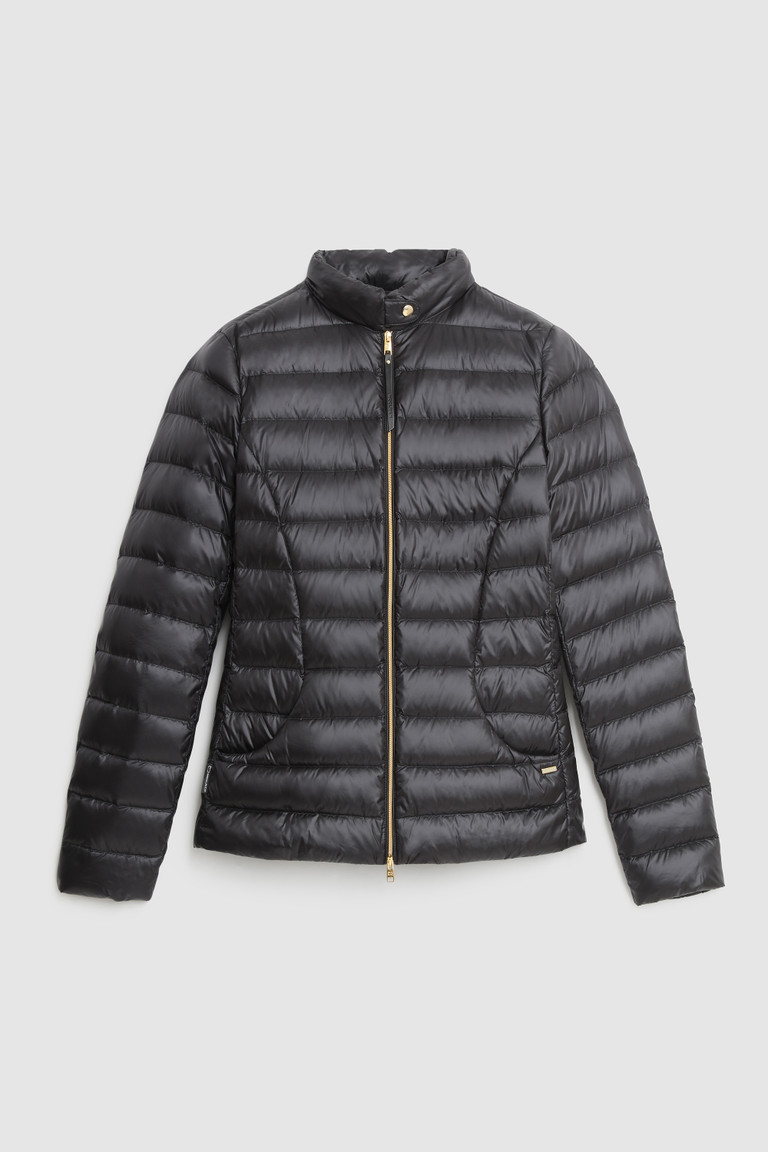 Black Woolrich Abbie Quilted In Satin Nylon Women's Down Jackets | 2761349-XD