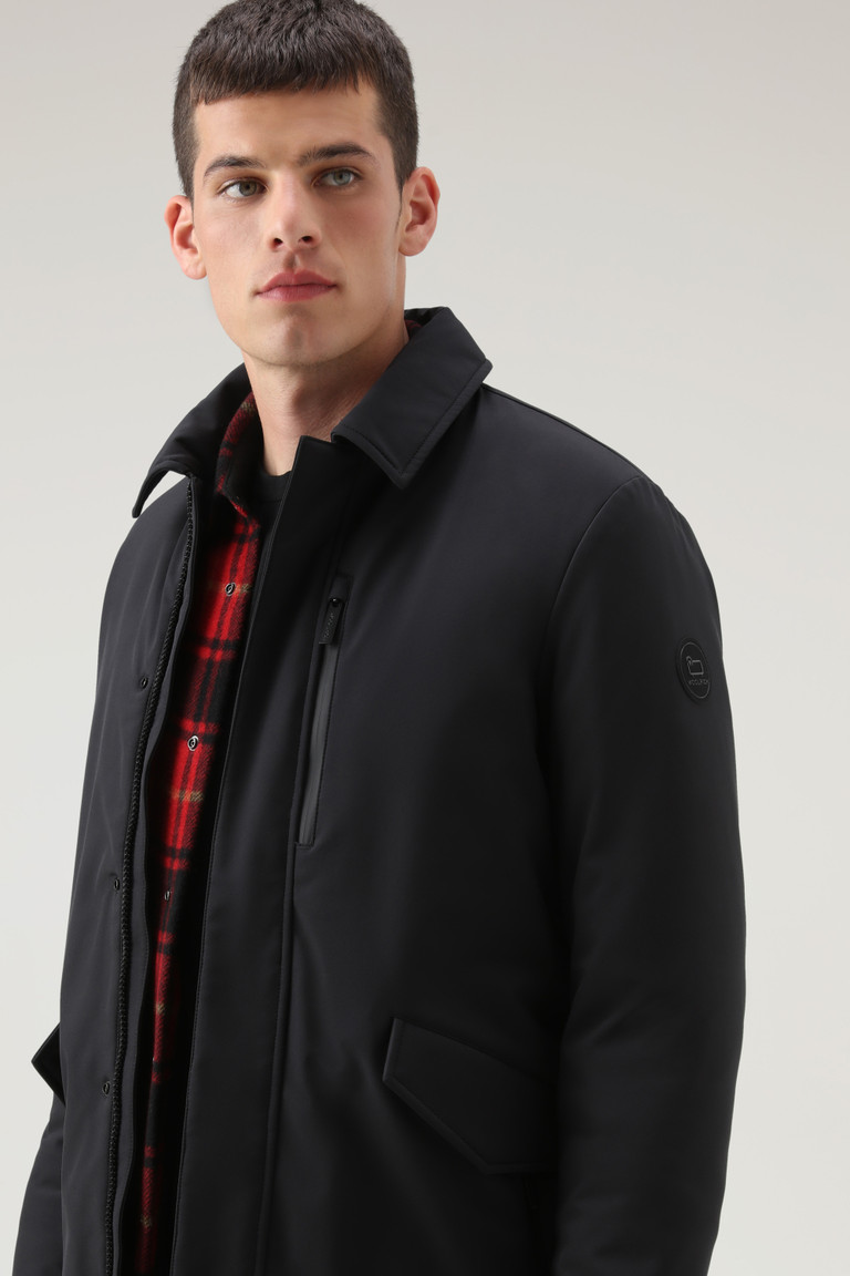 Black Woolrich Barrow Mac Softshell Men's Jackets | 6452913-XI