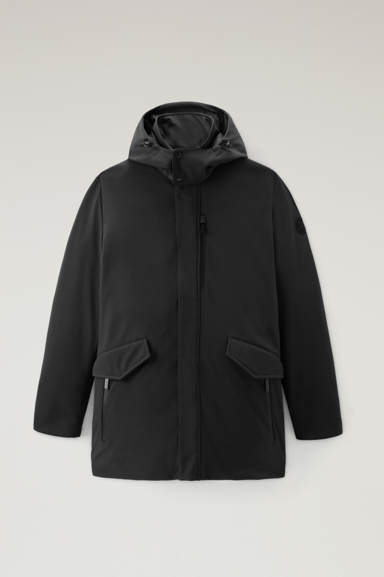 Black Woolrich Barrow Mac Softshell Men's Jackets | 6452913-XI