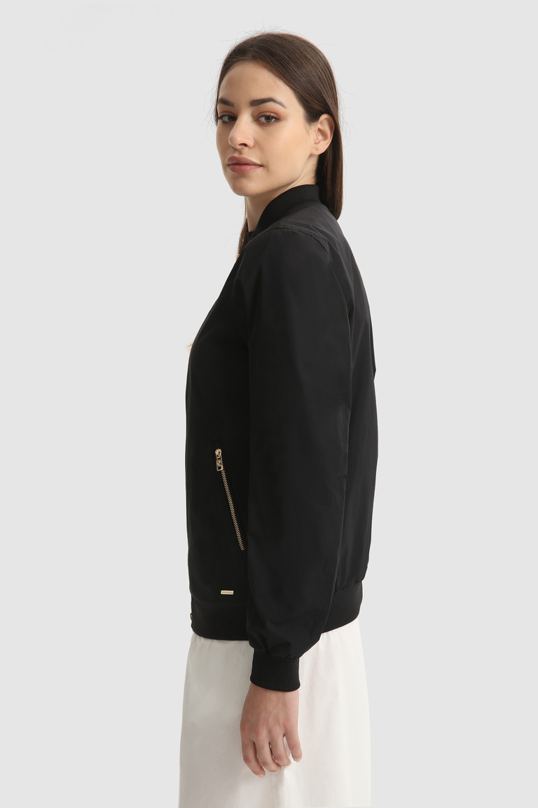 Black Woolrich Charlotte Bomber Women's Jackets | 3586174-HE