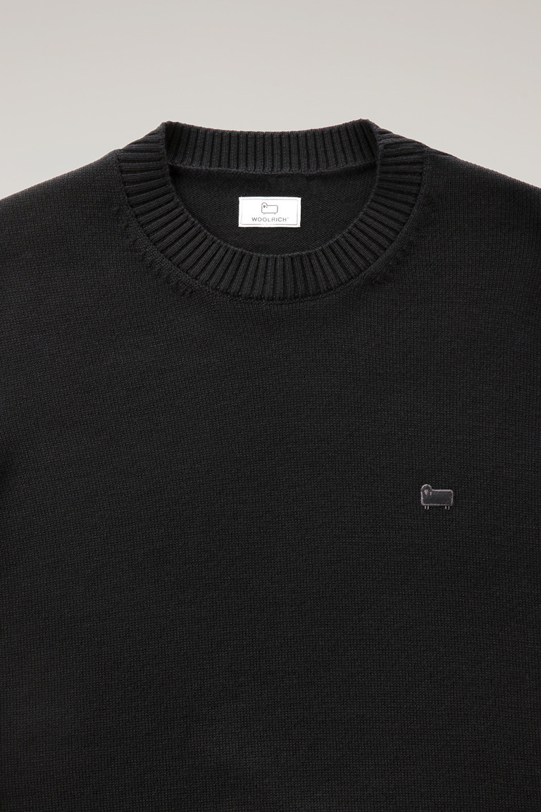 Black Woolrich Classic Crewneck Men's Knitwear | 0178625-XO