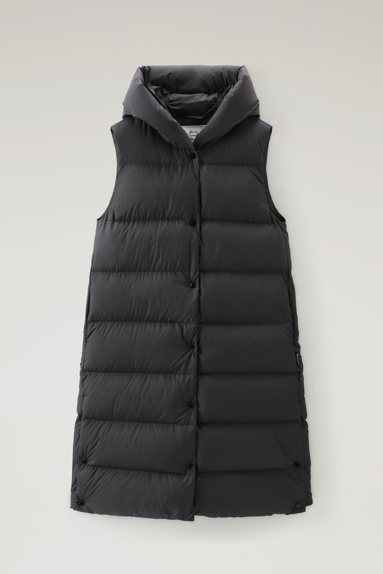 Black Woolrich Ellis Long Microfiber Women's Vest | 2051394-RZ