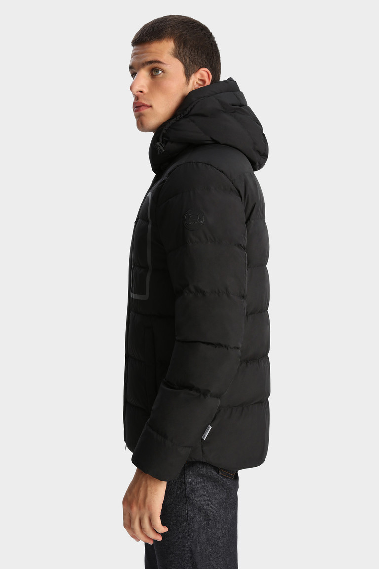 Black Woolrich Gore-Tex High-Tech Quilted Men's Down Jackets | 6281543-WZ