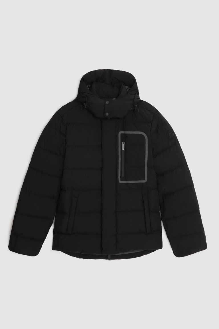 Black Woolrich Gore-Tex High-Tech Quilted Men's Down Jackets | 6281543-WZ