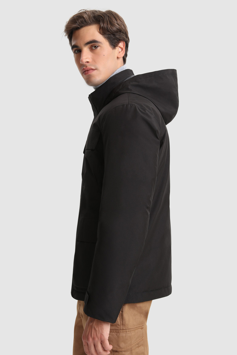 Black Woolrich Gore-Tex Urban Field With Hidden Hood Men's Jackets | 9436157-GW