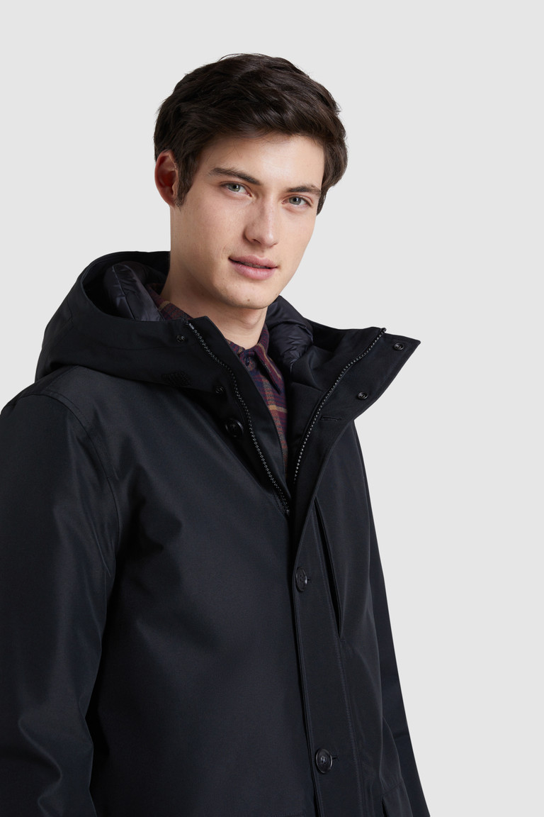 Black Woolrich Gore-Tex Urban Men's Coats | 2581347-IY