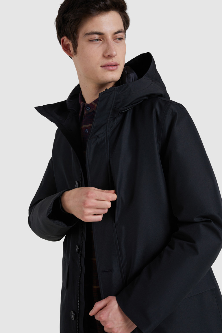 Black Woolrich Gore-Tex Urban Men's Coats | 2581347-IY