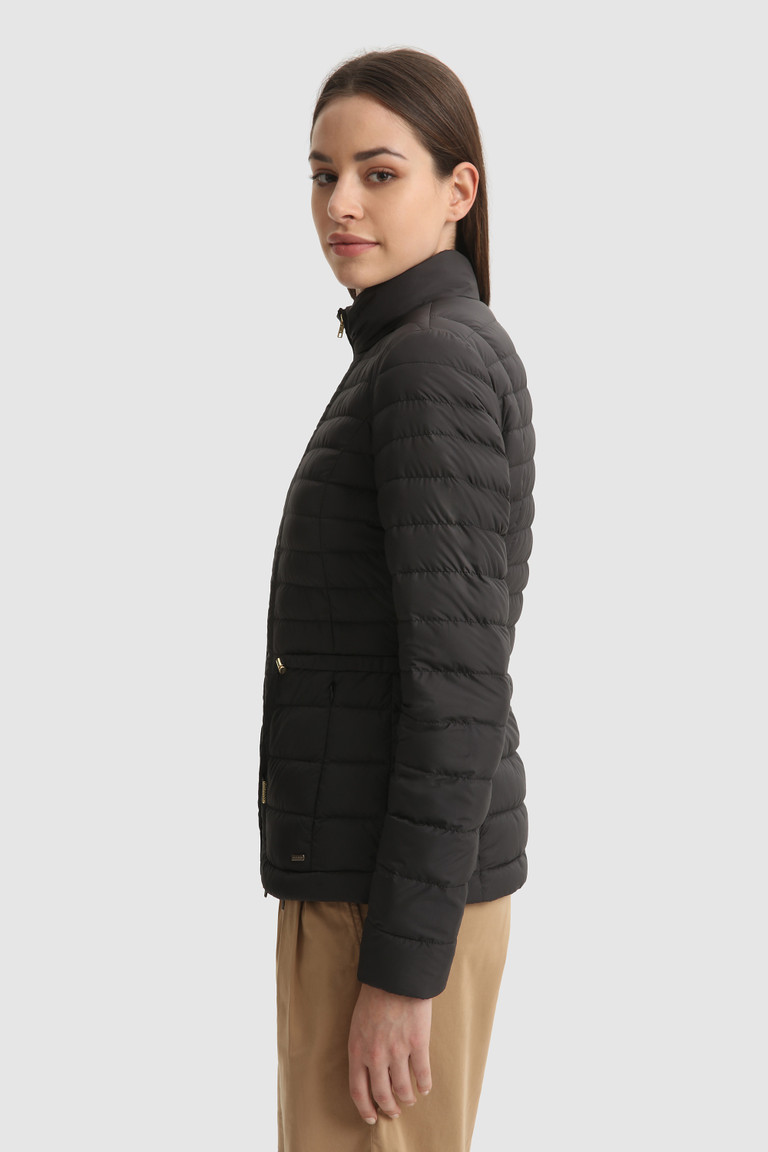 Black Woolrich Hibiscus Quilted Women's Down Jackets | 7680534-FA