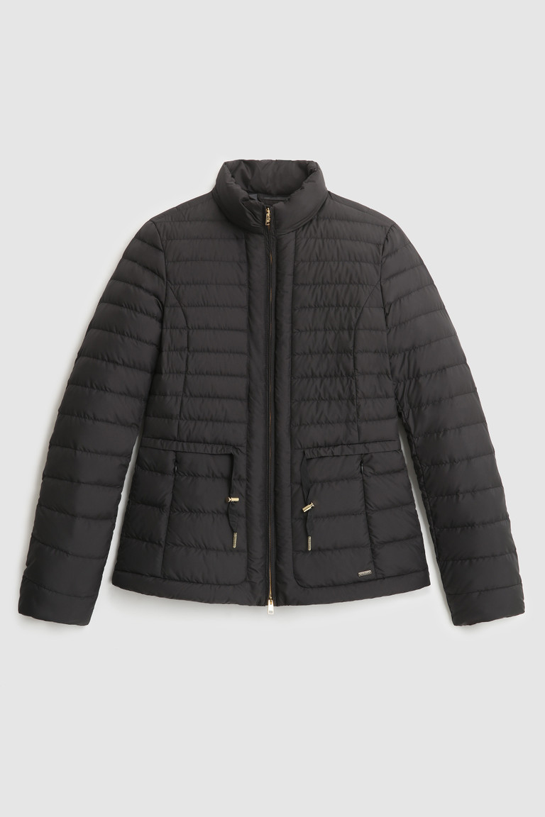 Black Woolrich Hibiscus Quilted Women's Down Jackets | 7680534-FA