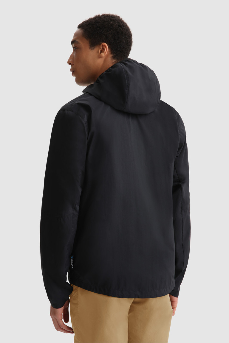 Black Woolrich High Aeration Packable Hoodie Men's Sweatshirts | 5402379-FT