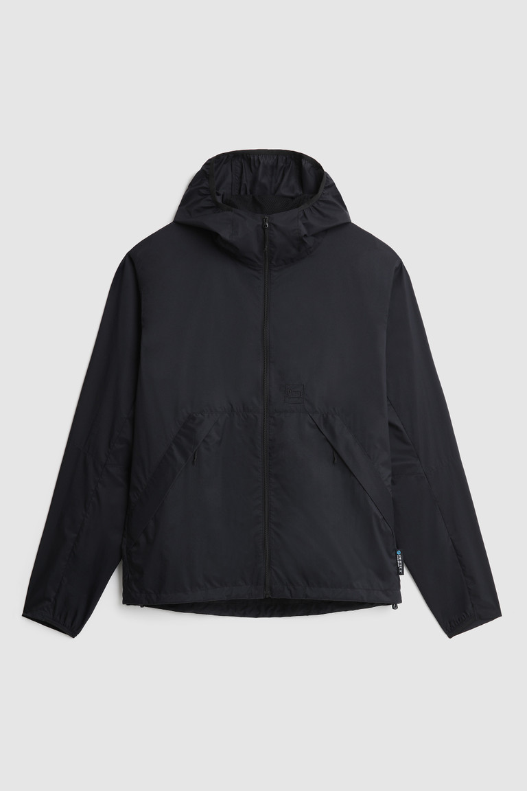 Black Woolrich High Aeration Packable Hoodie Men's Sweatshirts | 5402379-FT