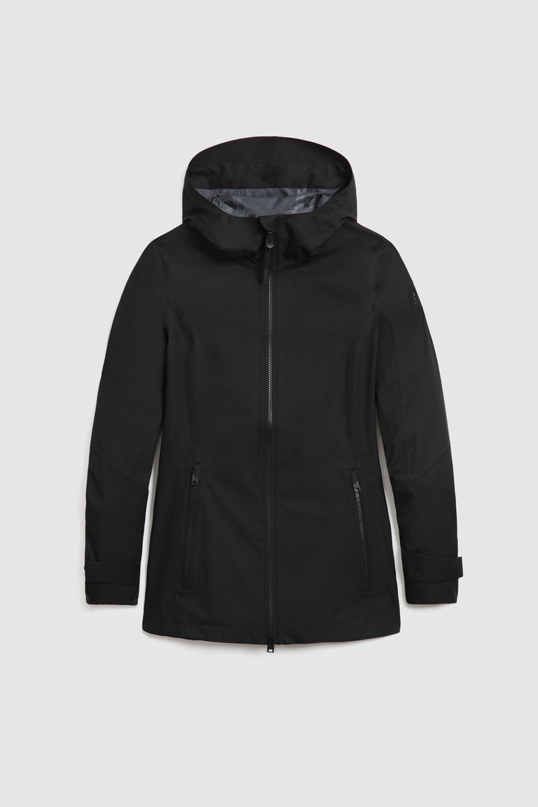 Black Woolrich Leavitt Waterproof Women's Jackets | 2981536-VC