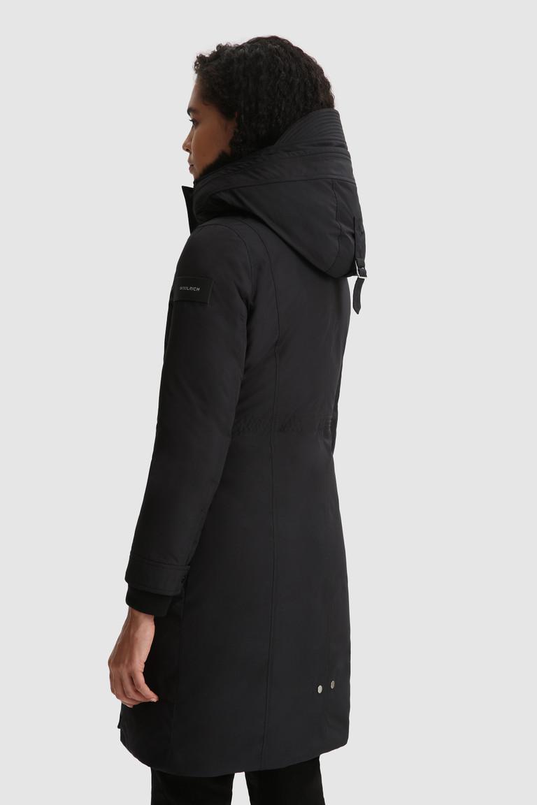 Black Woolrich Mahan With Removable Hood Women's Parka Jackets | 4016582-YF