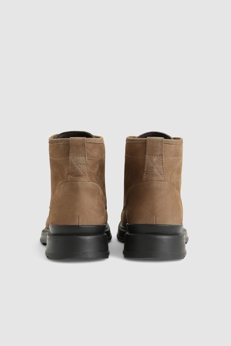 Black Woolrich Mid In Waterproof Nubuck Men's Boots | 0325468-HG