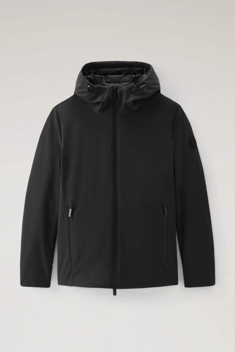 Black Woolrich Pacific Softshell Men's Jackets | 4086937-XF