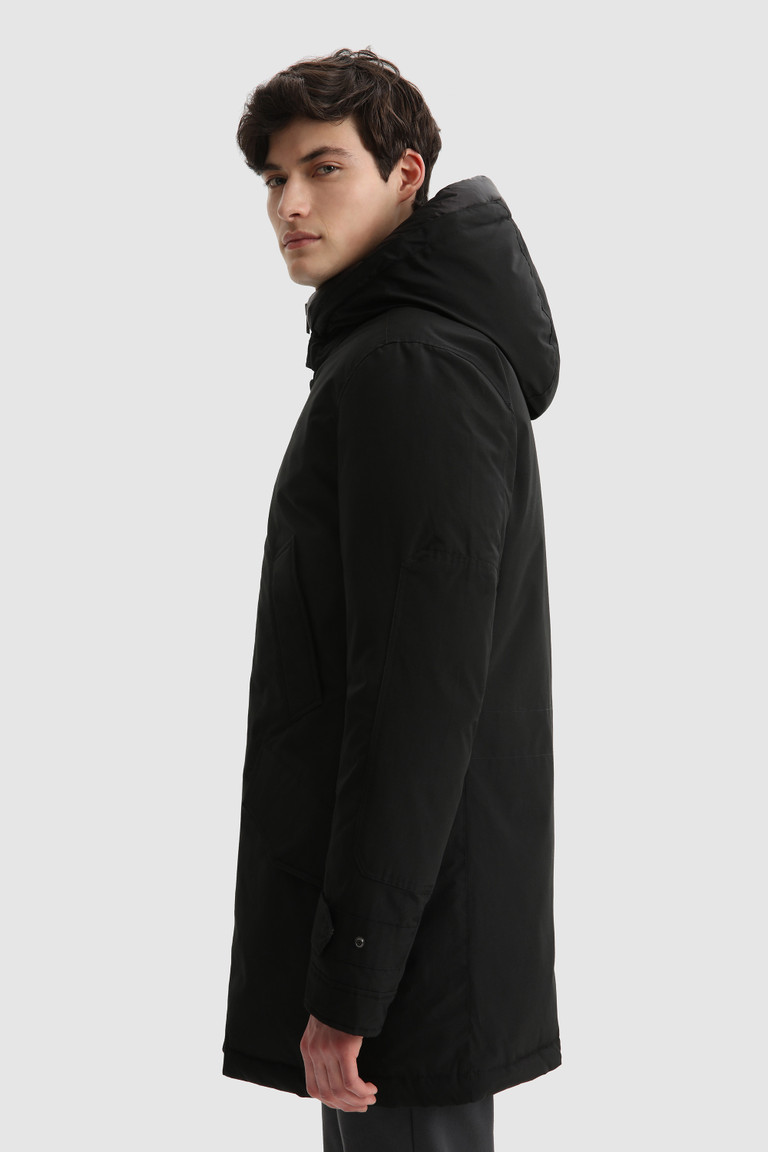 Black Woolrich Polar With High Collar Men's Parka Jackets | 1395784-KN