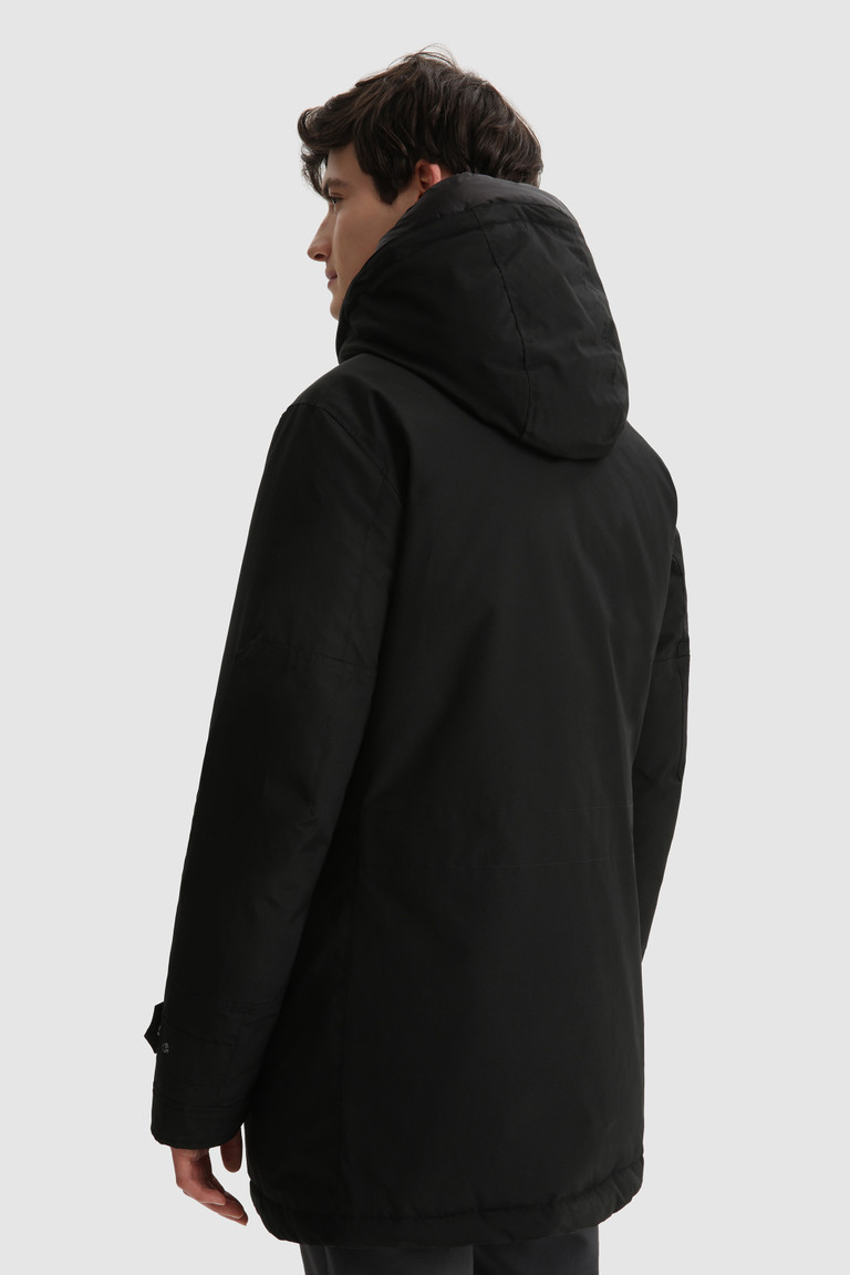 Black Woolrich Polar With High Collar Men's Parka Jackets | 1395784-KN