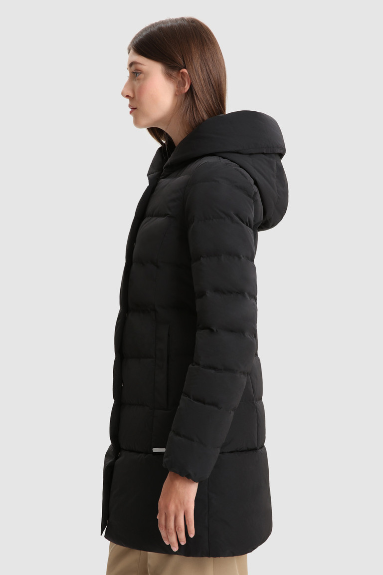 Black Woolrich Prescott With Horizontal Quilting Women's Down Jackets | 6389450-XW