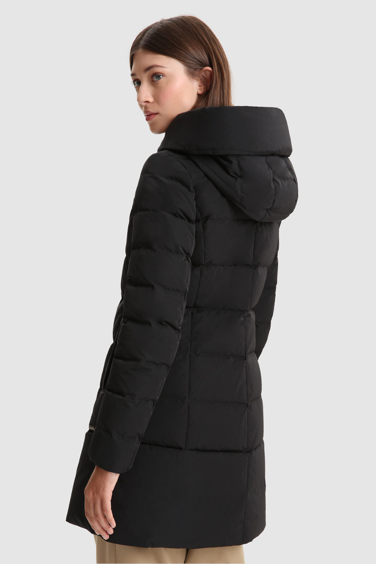 Black Woolrich Prescott With Horizontal Quilting Women's Down Jackets | 6389450-XW