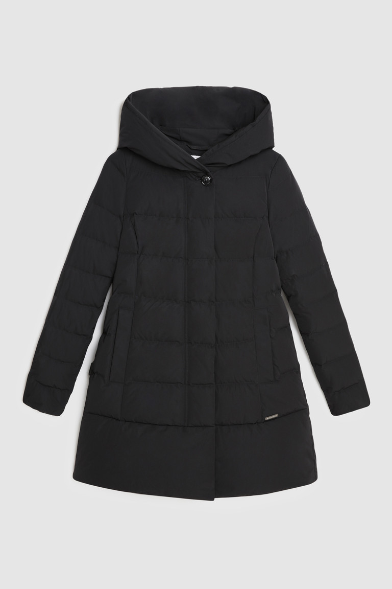 Black Woolrich Prescott With Horizontal Quilting Women's Down Jackets | 6389450-XW