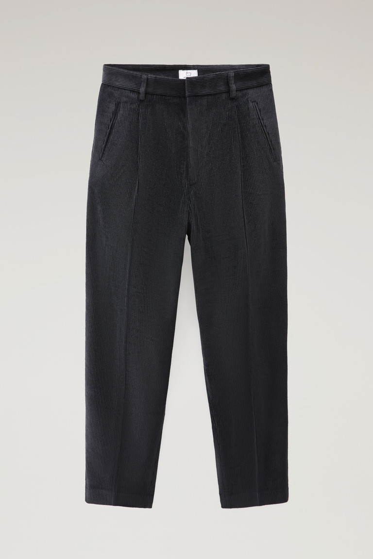 Black Woolrich Soft Corduroy Pleated Women's Pants | 5831260-OM