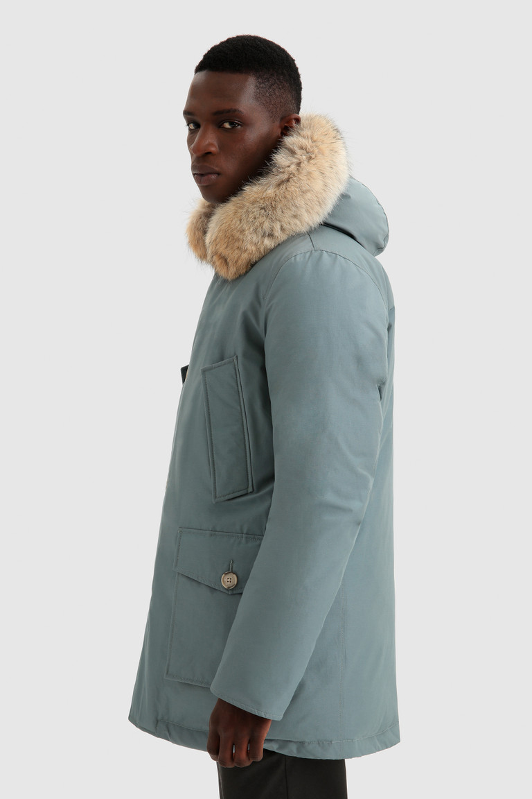 Blue Woolrich Arctic In Ramar With Detachable Fur Trim Men's Parka Jackets | 6354927-GQ