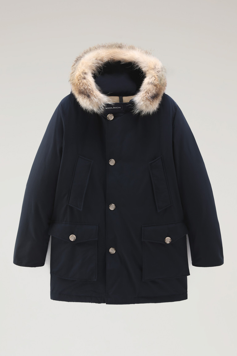 Blue Woolrich Arctic In Ramar With Detachable Fur Trim Men's Parka Jackets | 8125034-NI