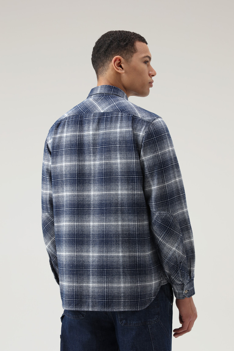 Blue Woolrich Flannel Check Cruiser Men's Shirts | 9712365-YU