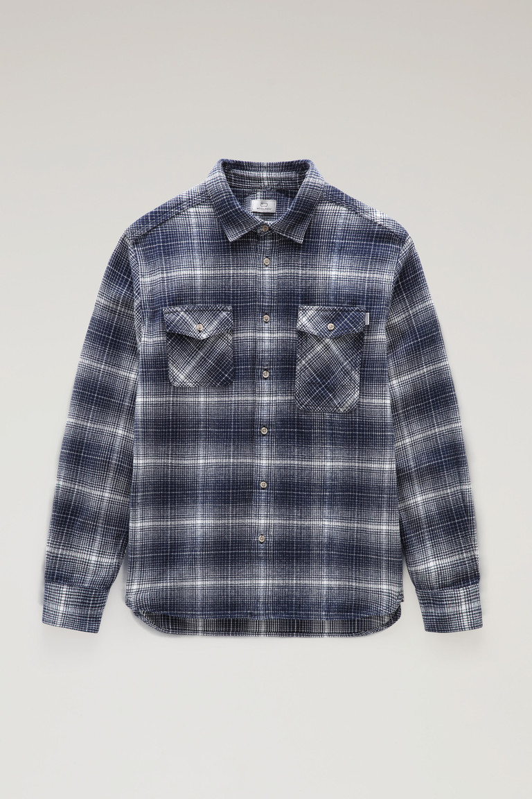 Blue Woolrich Flannel Check Cruiser Men's Shirts | 9712365-YU