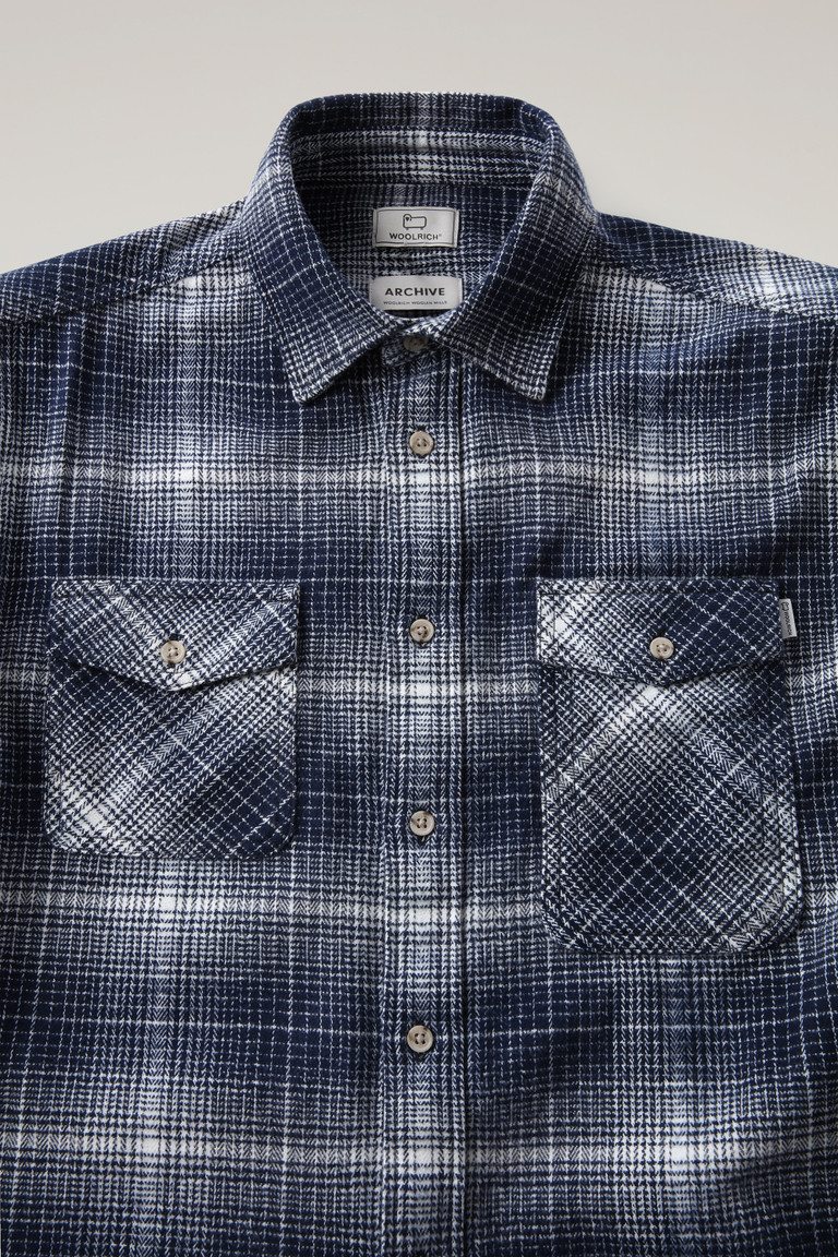 Blue Woolrich Flannel Check Cruiser Men's Shirts | 9712365-YU