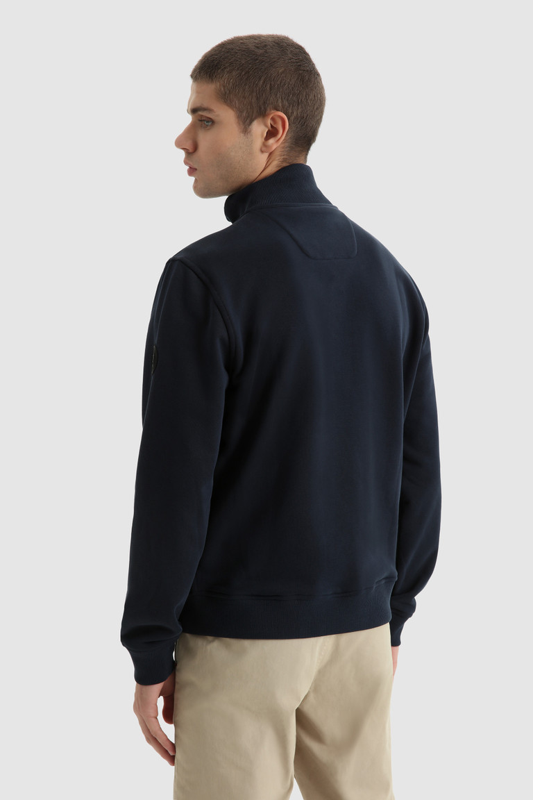 Blue Woolrich Full-Zip With Front Padding Men's Sweatshirts | 5342198-ZT