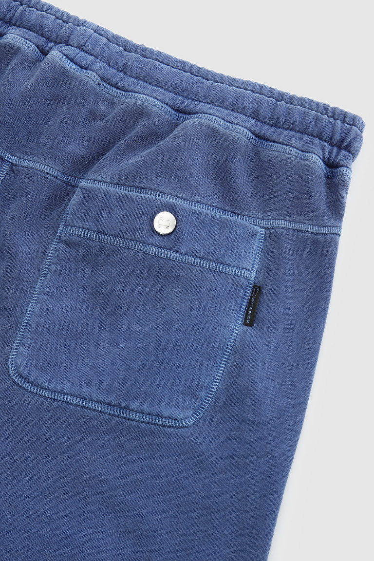 Blue Woolrich Garment-Dyed Cotton Fleeces Men's Pants | 0235976-PB