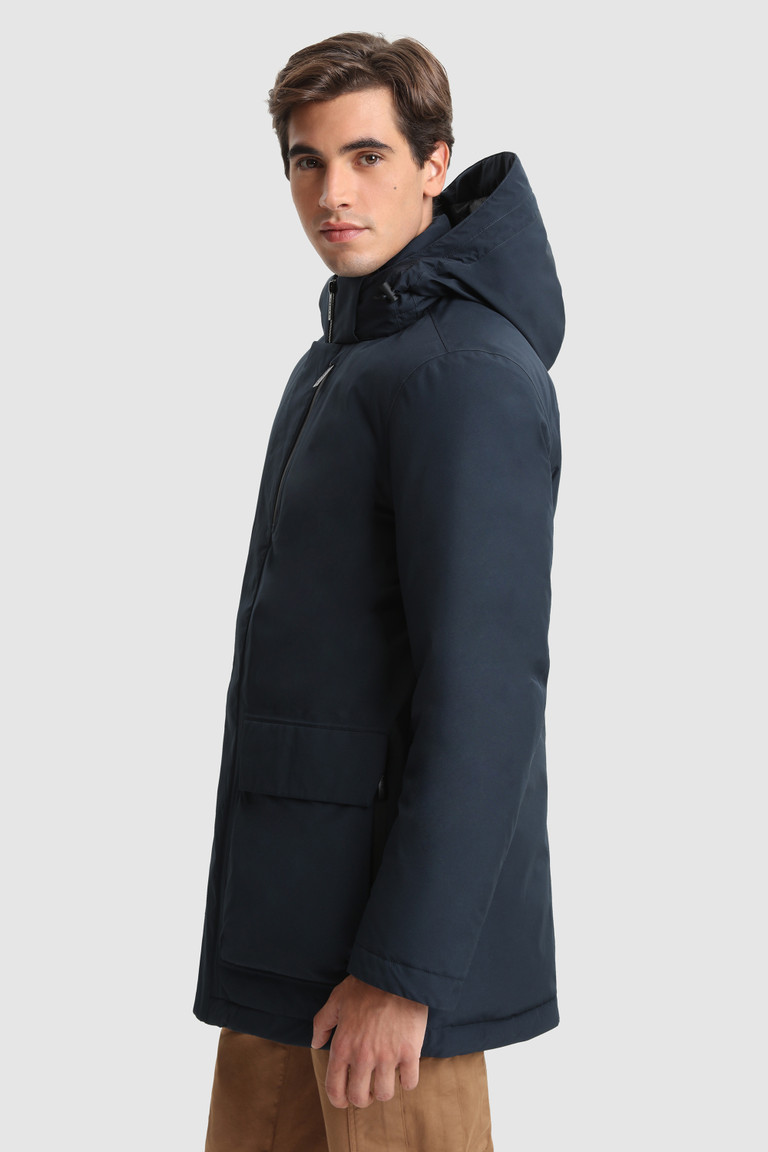 Blue Woolrich Gore-Tex Urban Light Car Men's Coats | 3795042-ZB