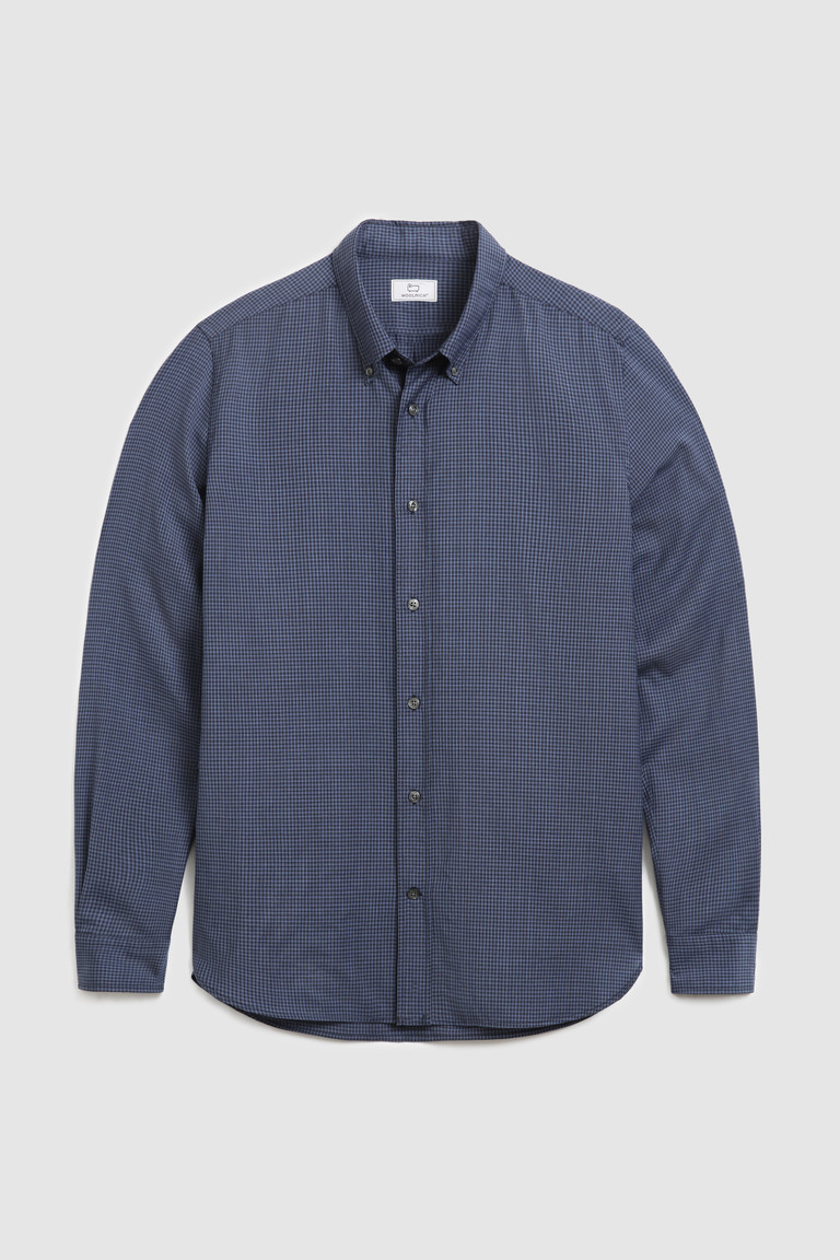 Blue Woolrich Merino Cool Wool Men's Shirts | 5037698-HL