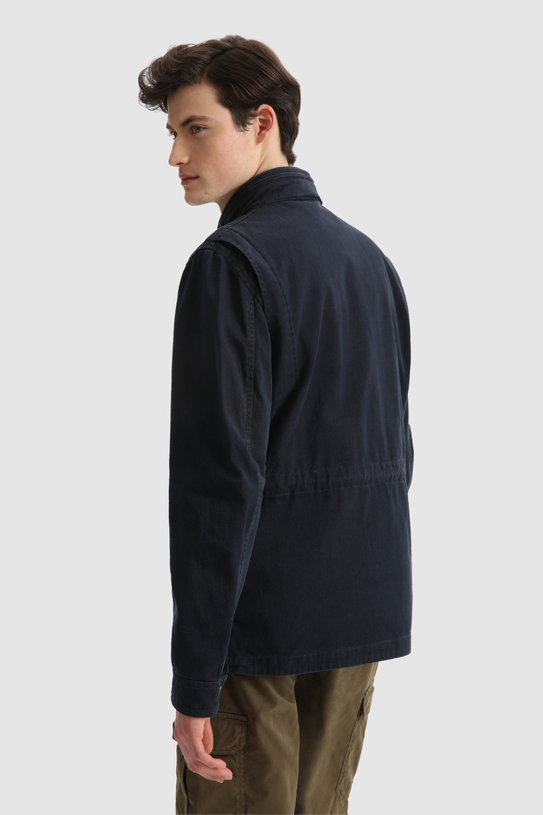 Blue Woolrich Pure Cotton Field Men's Jackets | 8470521-ZE