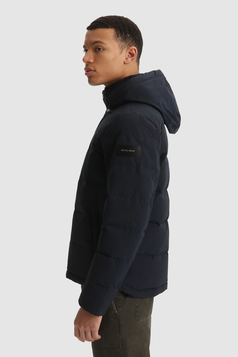 Blue Woolrich Sierra Green In Organic Cotton And Recycled Nylon Men's Down Jackets | 0359416-IG