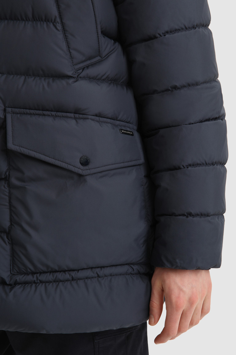 Blue Woolrich Sierra Quilted With Removable Hood Men's Down Jackets | 3567142-IC