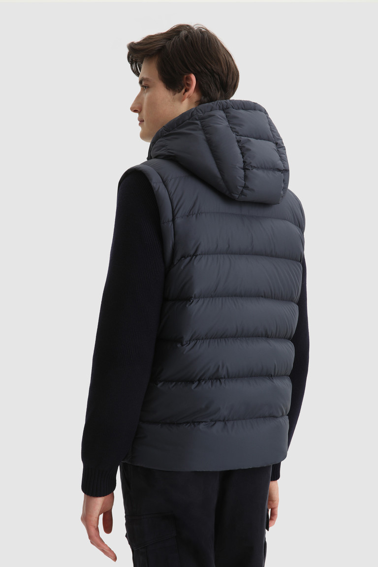 Blue Woolrich Sierra With Hood And Removable Sleeves Men's Down Jackets | 6180327-RF