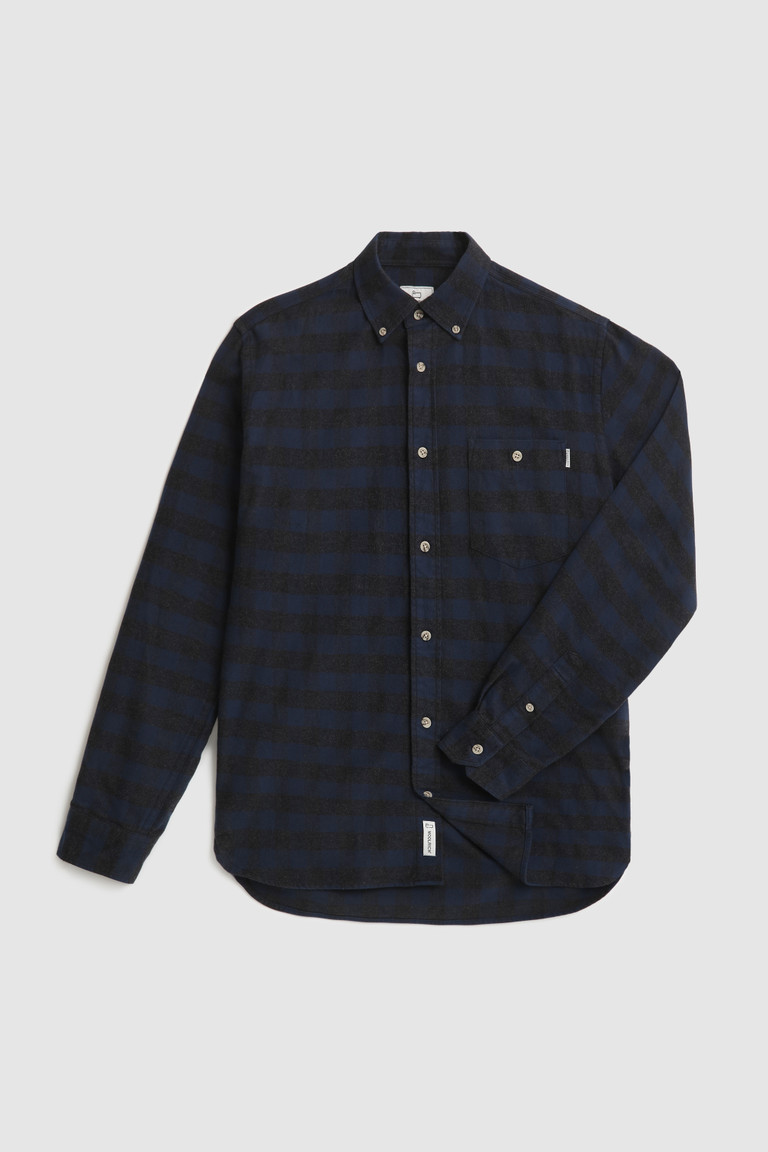 Blue Woolrich Traditional Cotton Flannel Men's Shirts | 8243705-JC