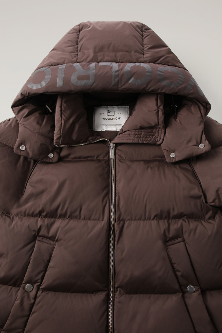 Brown Woolrich Alsea With Detachable Hood Women's Down Jackets | 9265408-QU