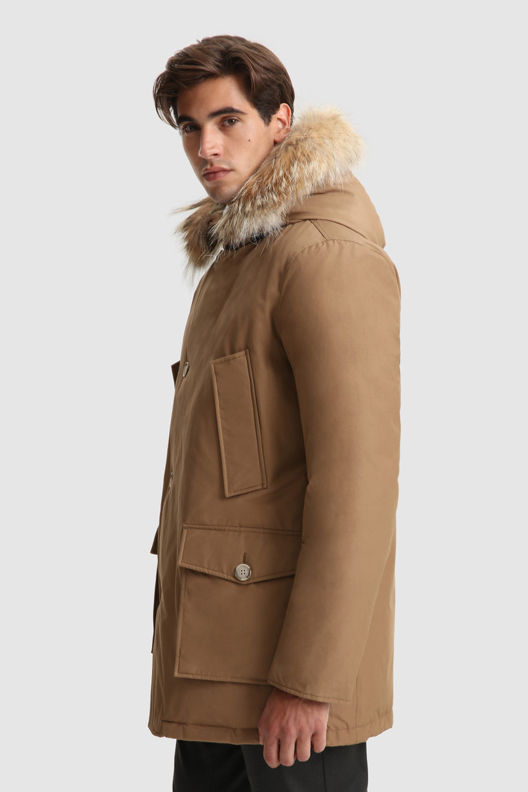 Brown Woolrich Arctic In Ramar With Detachable Fur Trim Men's Parka Jackets | 3845270-AG