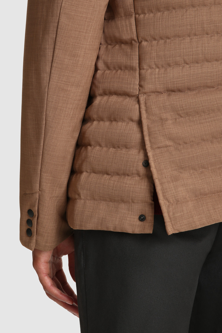 Brown Woolrich City Blazer In High-Performance Wool Effect Fabric Men's Down Jackets | 8754903-XG