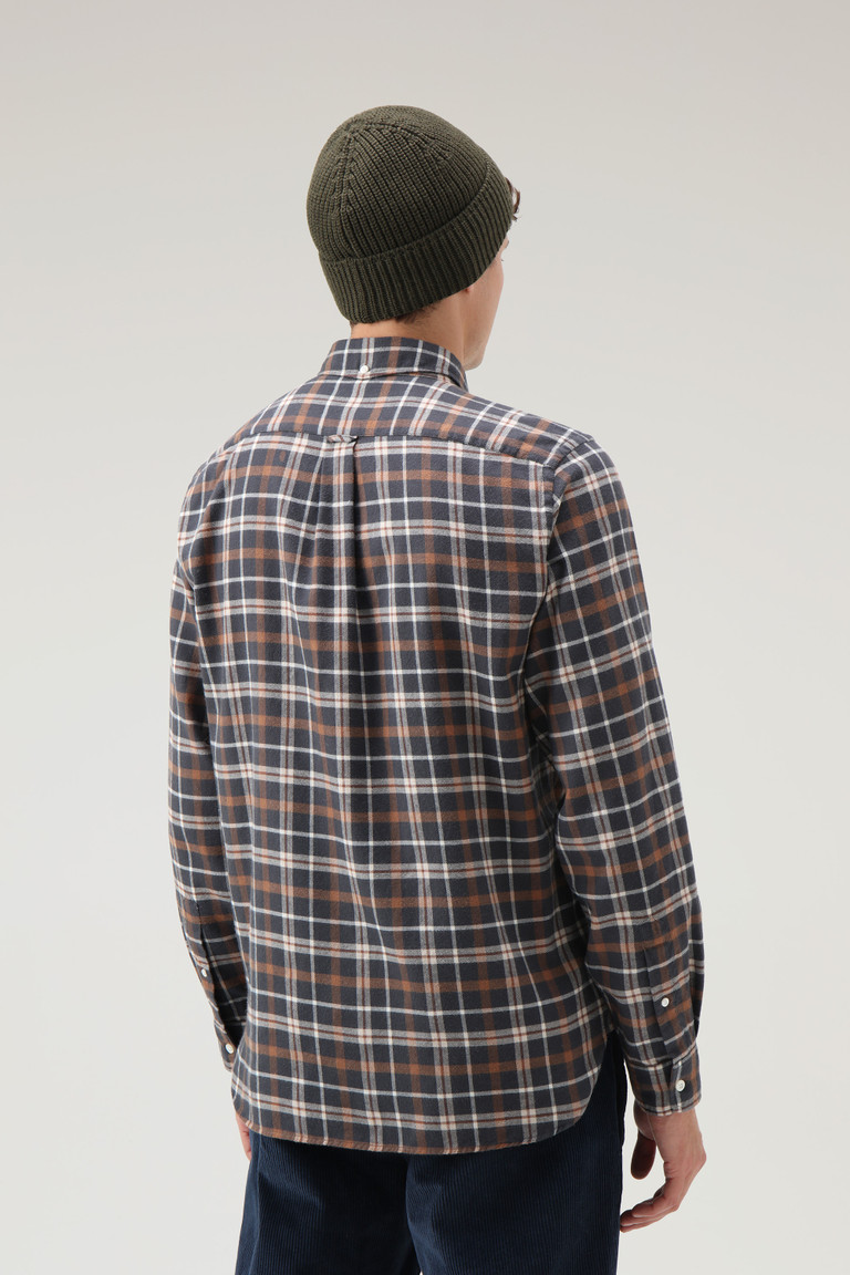 Brown Woolrich Classic Cotton-Wool Check Men's Shirts | 8496201-KR