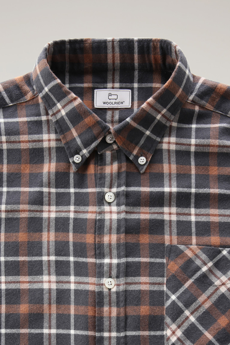 Brown Woolrich Classic Cotton-Wool Check Men's Shirts | 8496201-KR