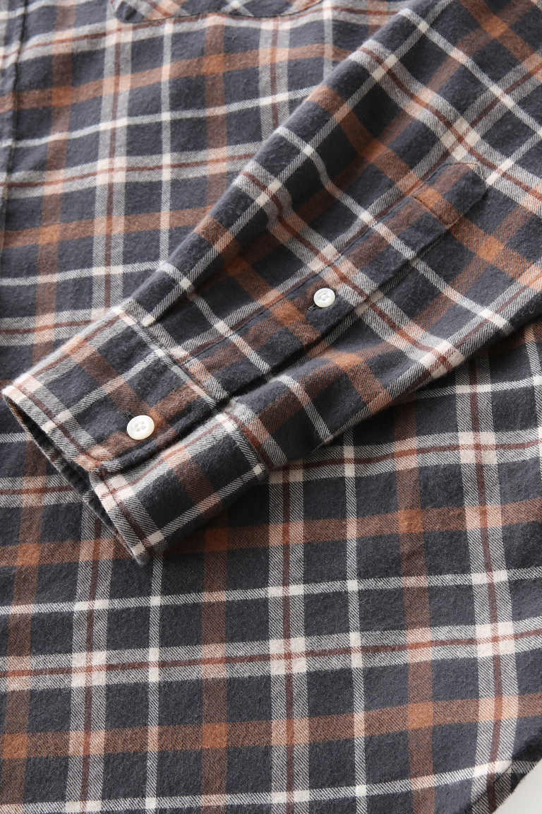 Brown Woolrich Classic Cotton-Wool Check Men's Shirts | 8496201-KR