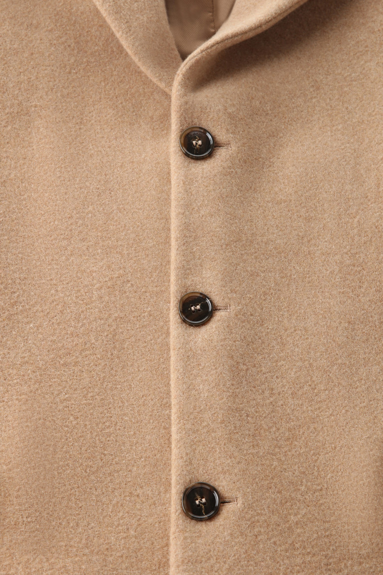 Brown Woolrich Classic In Melton Wool Blend Men's Coats | 5671409-IA