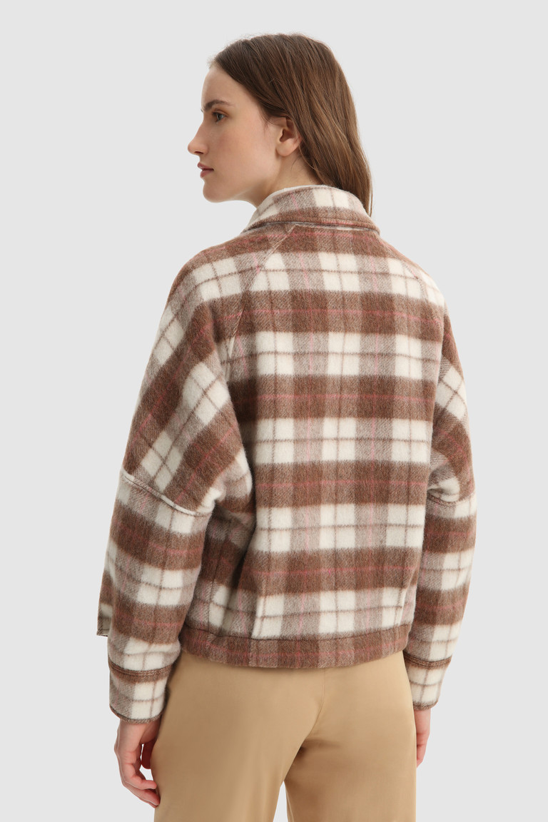 Brown Woolrich Cozy Wool Overshirt Women's Shirts | 2516439-GB